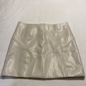 Faux Leather Bagatelle Mini Skirt